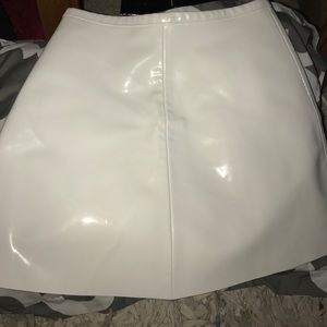 Women's shiny skater skirt