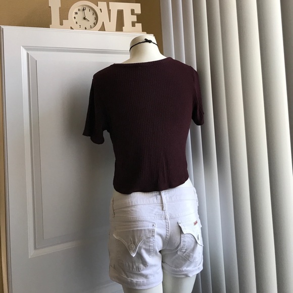 SOLD!!! Plum Brandy Melville Tee! - Picture 2 of 4