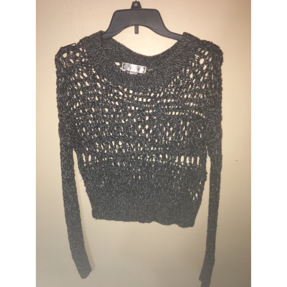 Black and white knitted shirt