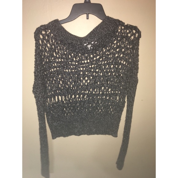 Black and white knitted shirt - Picture 2 of 2