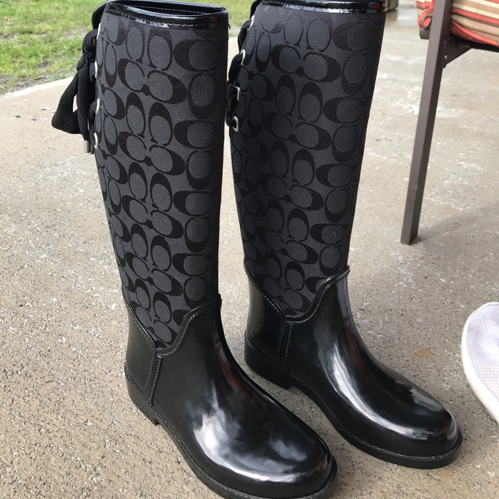 Coach lined rainboots