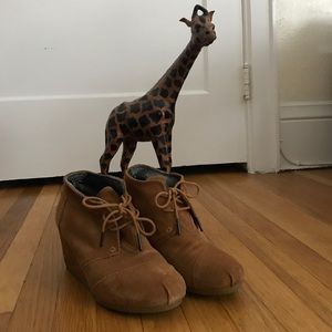 Toms Suede Desert Wedge Boot