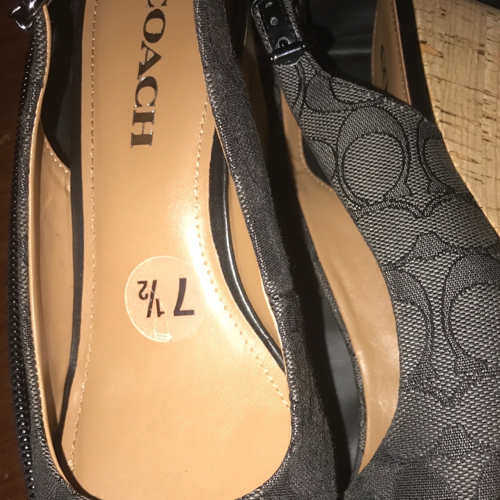 100% Authentic Coach Wedges woman shoes