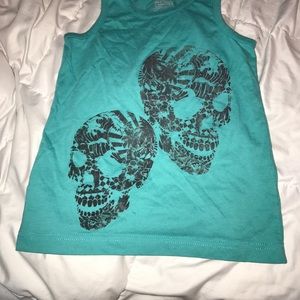Blue skull shirt