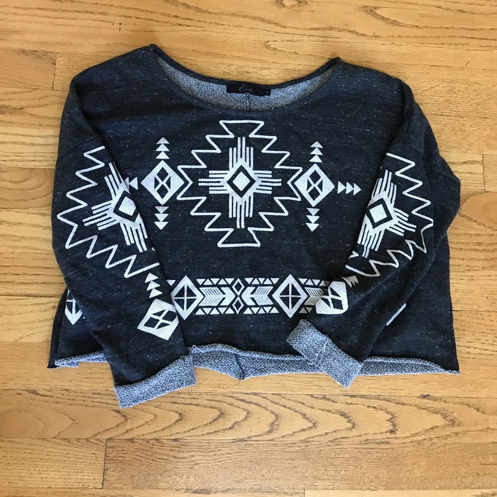 Nordstrom Elodie Cropped Aztec Print Pullover