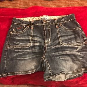 Denim shorts