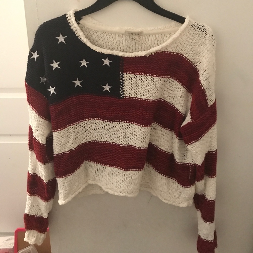 American flag sweater