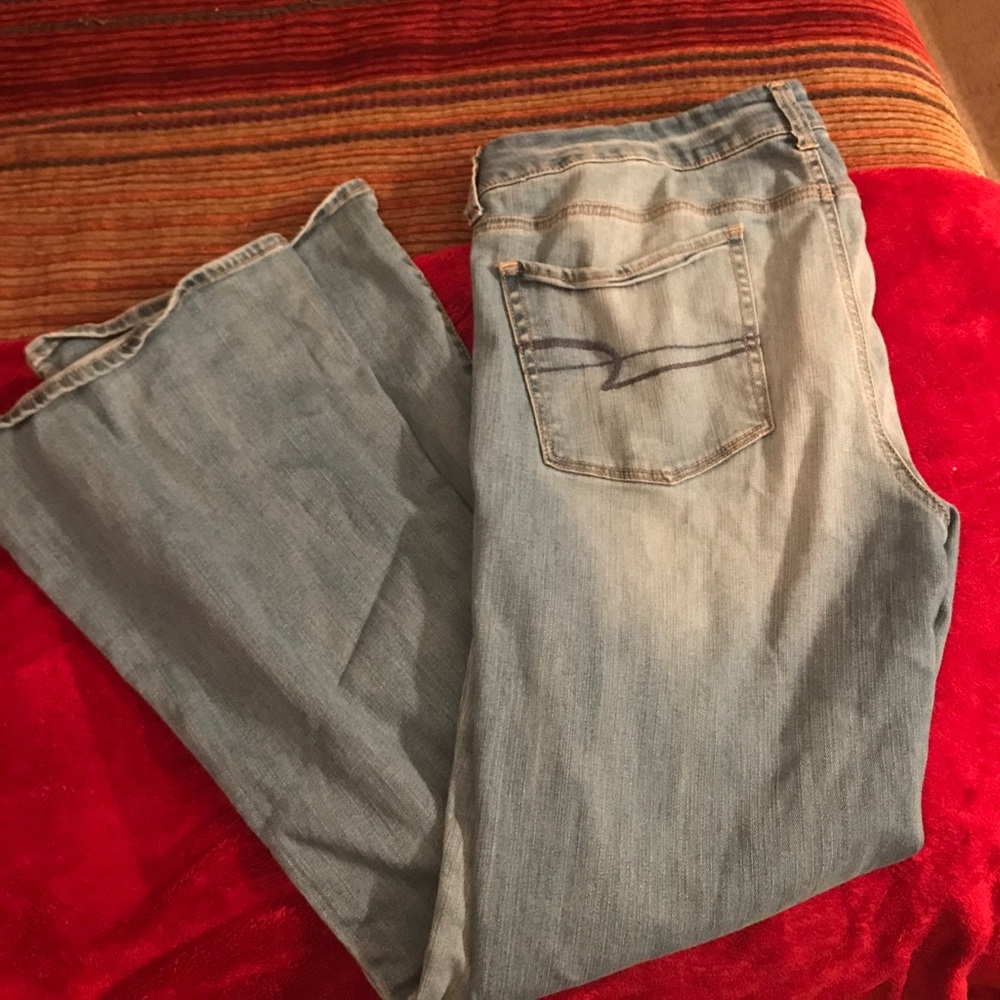 American Eagle flare stretch jeans