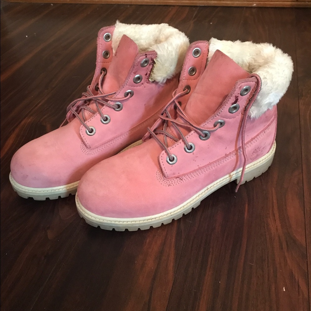 Pink Timberlands!