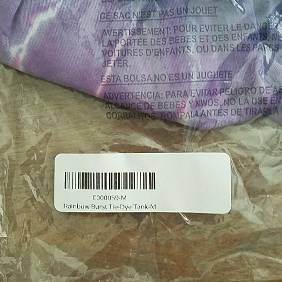 🔴SOLD🔴 Ivory Ella rainbow burst tie-dye tank - Picture 7 of 8