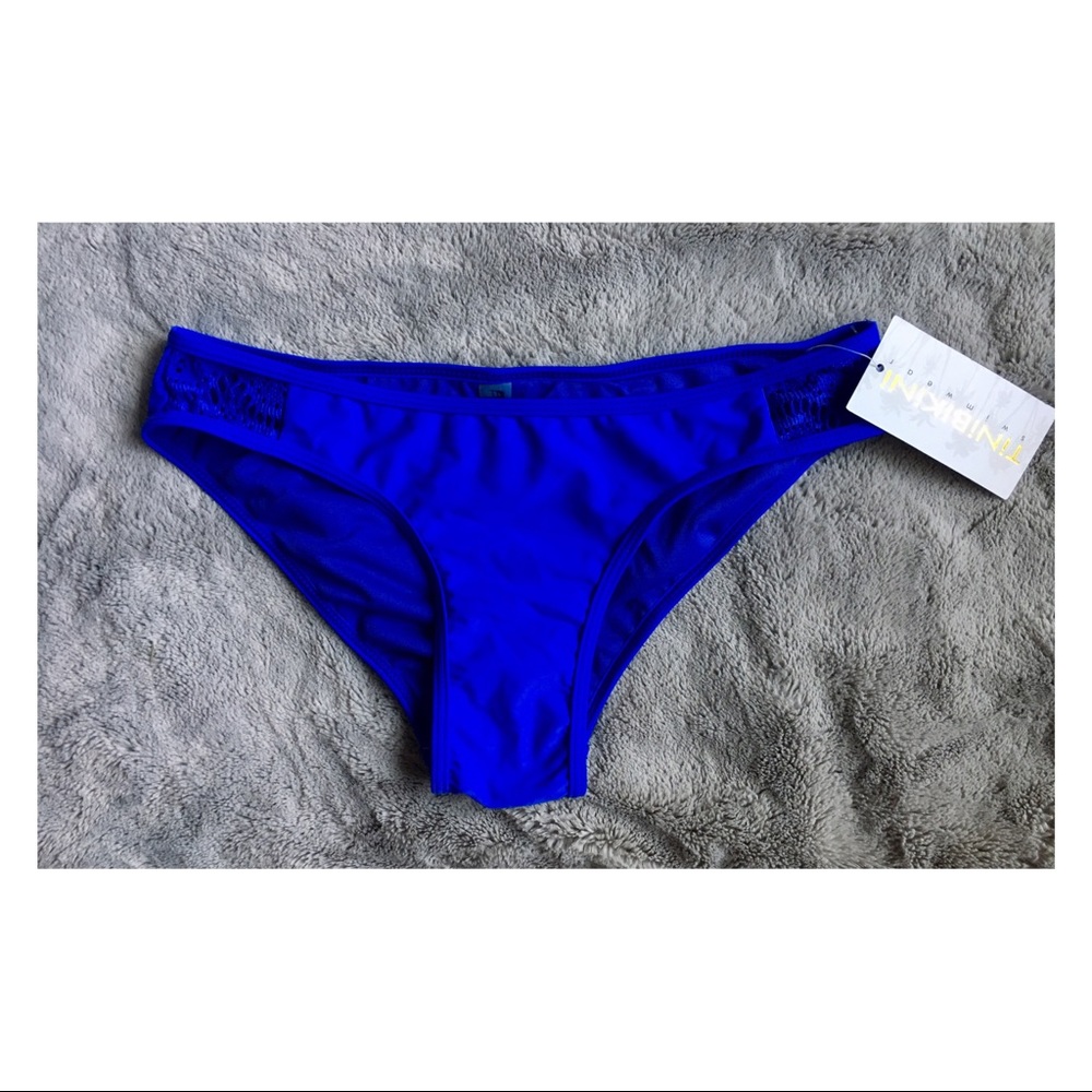 Royal Blue Bikini Bottoms w/ Lace