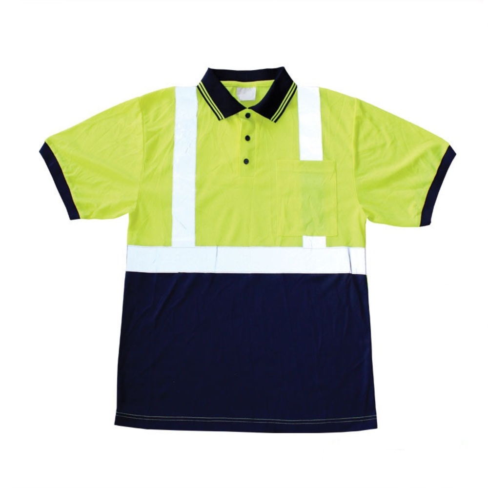 Class 2 Hi Visibility Polo Shirt With Black Bottom