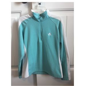 NIKE ACG 3/4 zip light blue and white pullover!