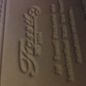 Fossil leather purse