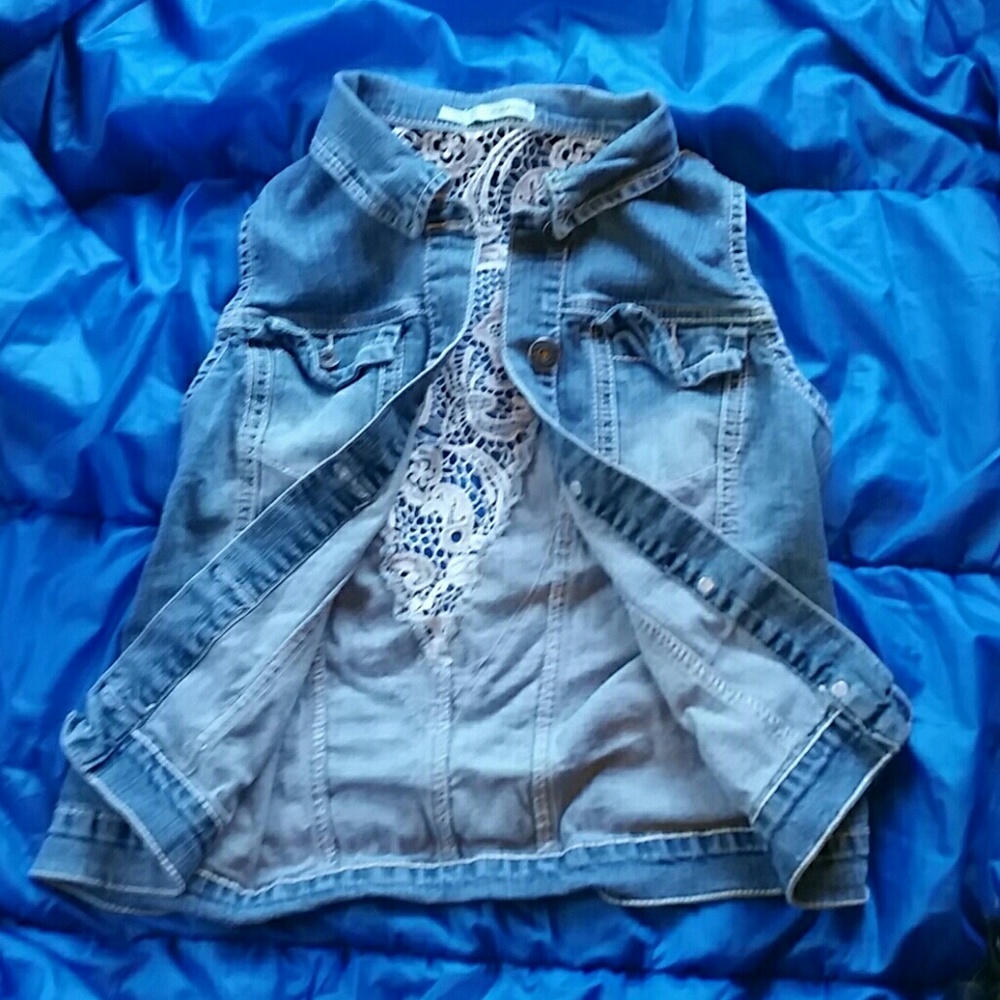 Jean Lace Vest