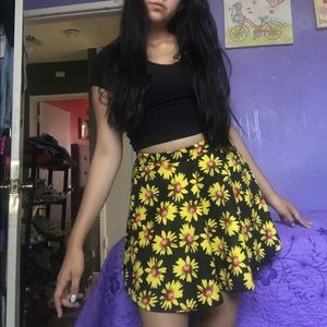sunflower skater skirt