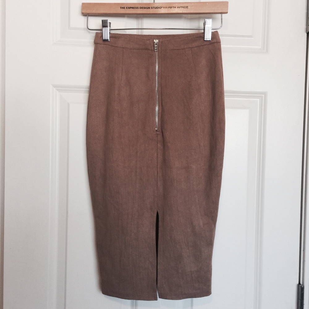 LF Faith in Love Cognac Suede Midi - Picture 2 of 5