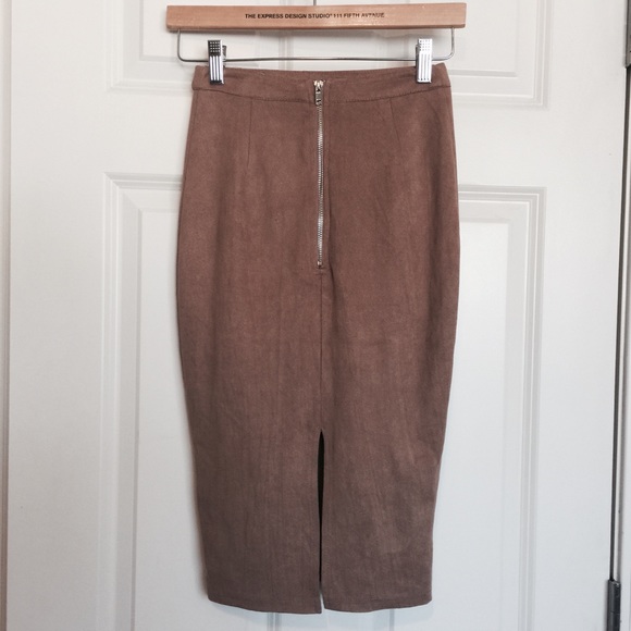 LF Faith in Love Cognac Suede Midi - Picture 2 of 5