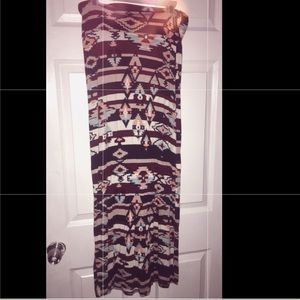 Rue 21 tribal print maxi skirt