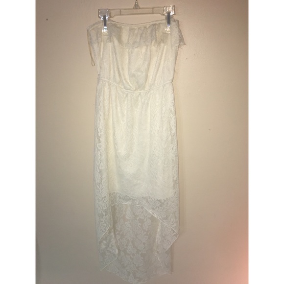 Light tan strapless dress - Picture 1 of 2