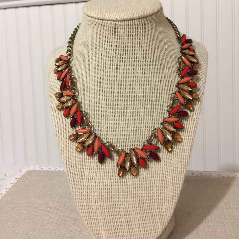 Red hot statement necklace