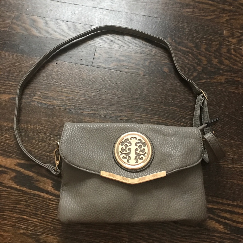 Gray Shoulder Bag