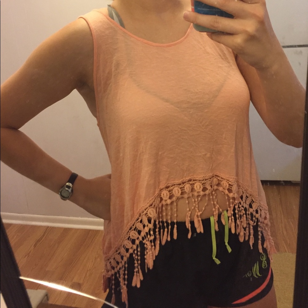 Pink tank top