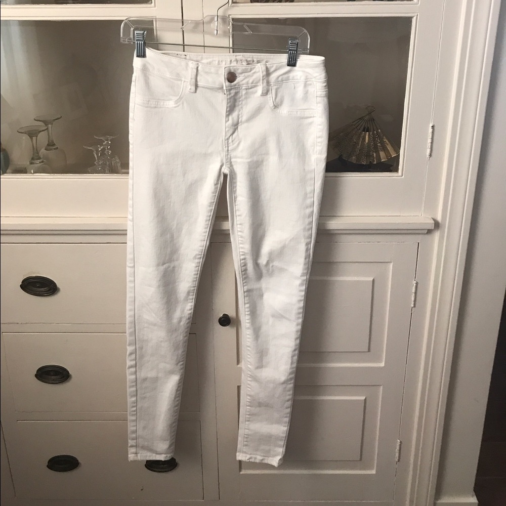 American Eagle White Skinny Jean Leggings