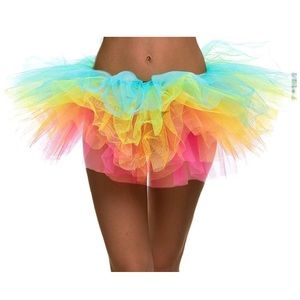 Womens 5 layer Rainbow Tutu