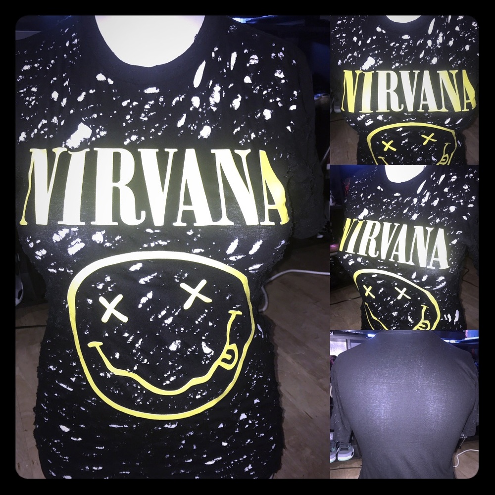 Nirvana Distress custom shirt