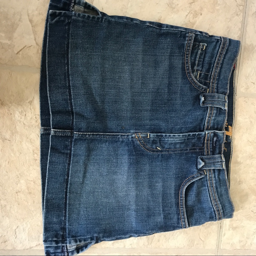 seven of all mankind denim skirt