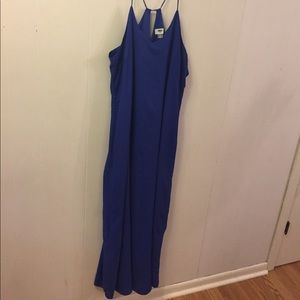 Royal blue breezy maxi dress