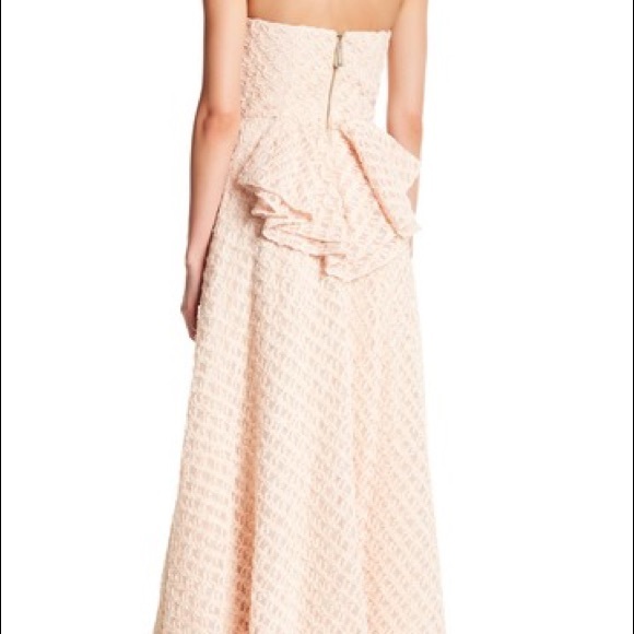Nicole Miller Strapless Ruffle Dress