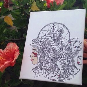 An original free style painting