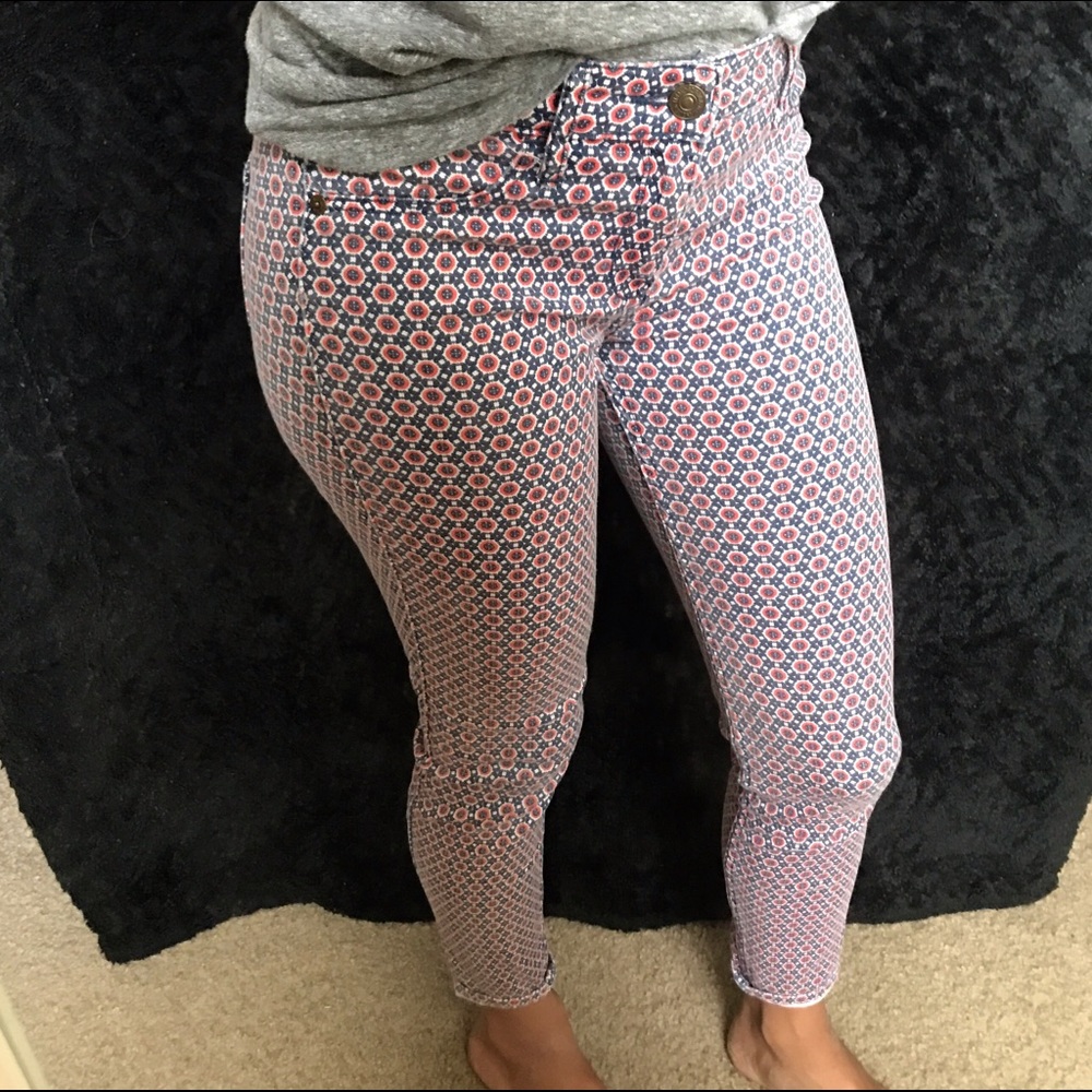 Abercrombie and Fitch printed jeggings
