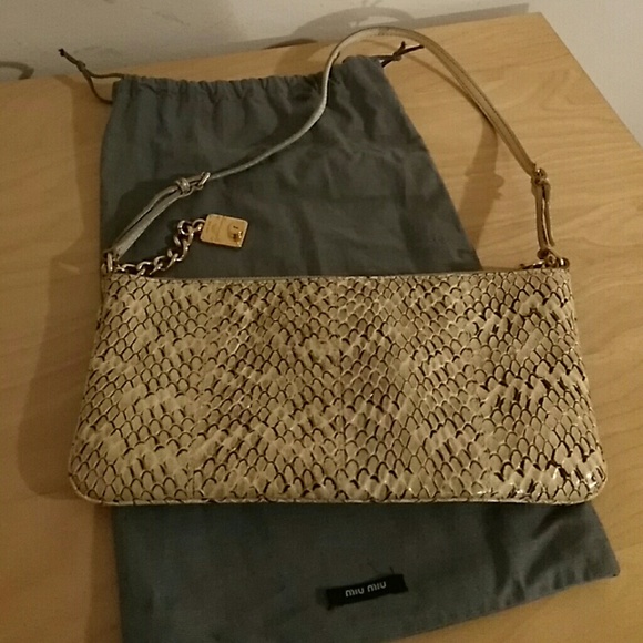 Miu Miu snakeskin mini bag - Picture 4 of 15
