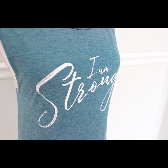 ❗️LAST CHANCE❗️“I am Strong" Muscle Tank - Picture 2 of 5