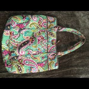 VeraBradley Villager Shoulder Tote RETIRED PATTERN