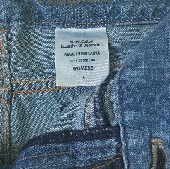 *SOLD* New Eddie Bauer Jean Cuff Shorts - Picture 4 of 7