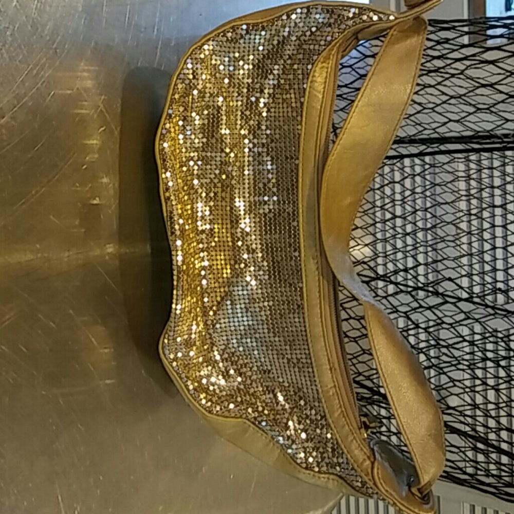 Gold metalic purse