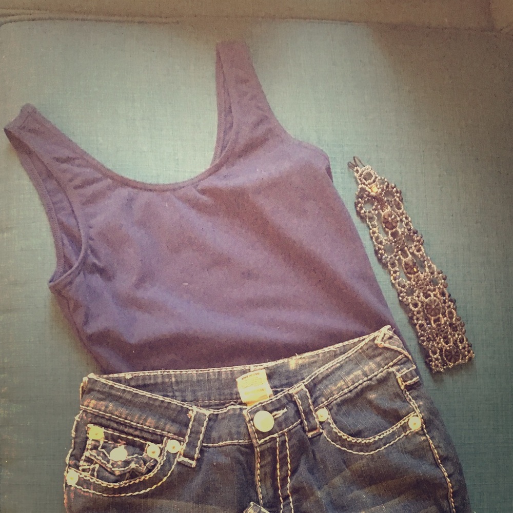 Mondor navy blue leotard/sleeveless bodysuit