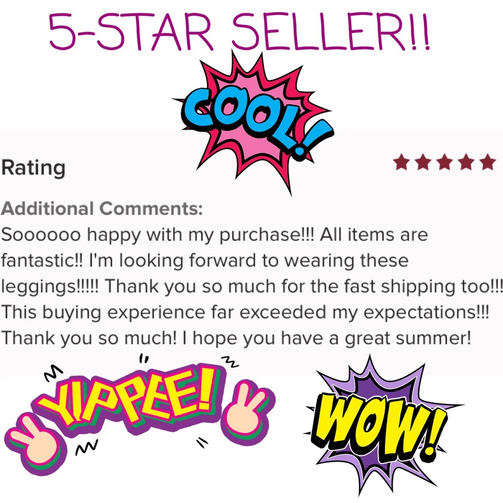 I'm a 5-STAR Seller!! ⭐️⭐️⭐️⭐️⭐️