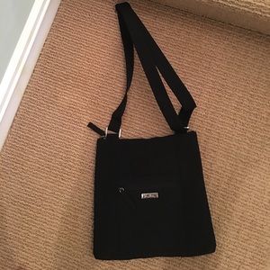 Brand new Vera Bradley black quilted shoulder bag