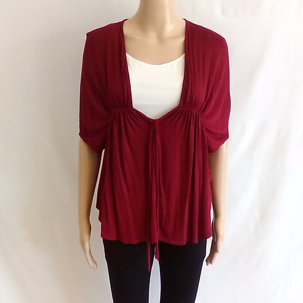 Blush Crimson Colored Blouse