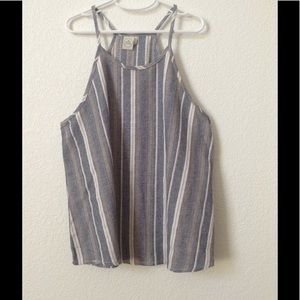 Halter striped shirt