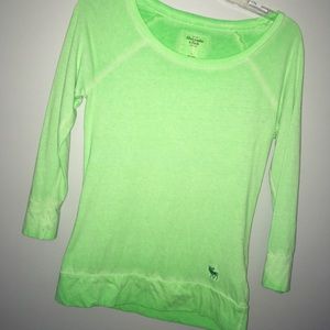 BRAND NEW neon green ABERCROMBIE & FITCH