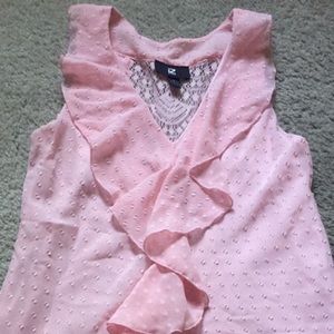 Pink Ruffle Blouse