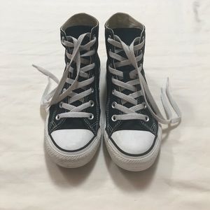 Women's Black High Top Converse