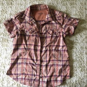 Eddie Bauer Button Down S/S Tech Shirt