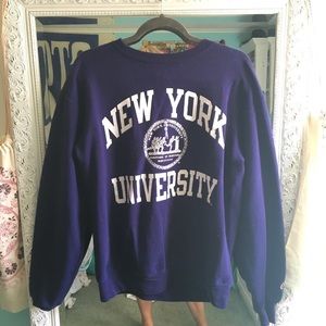UNISEX! NYU purple Crewneck sweatshirt!